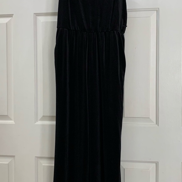 Velvet jumper suit with pockets - Picture 7 of 14